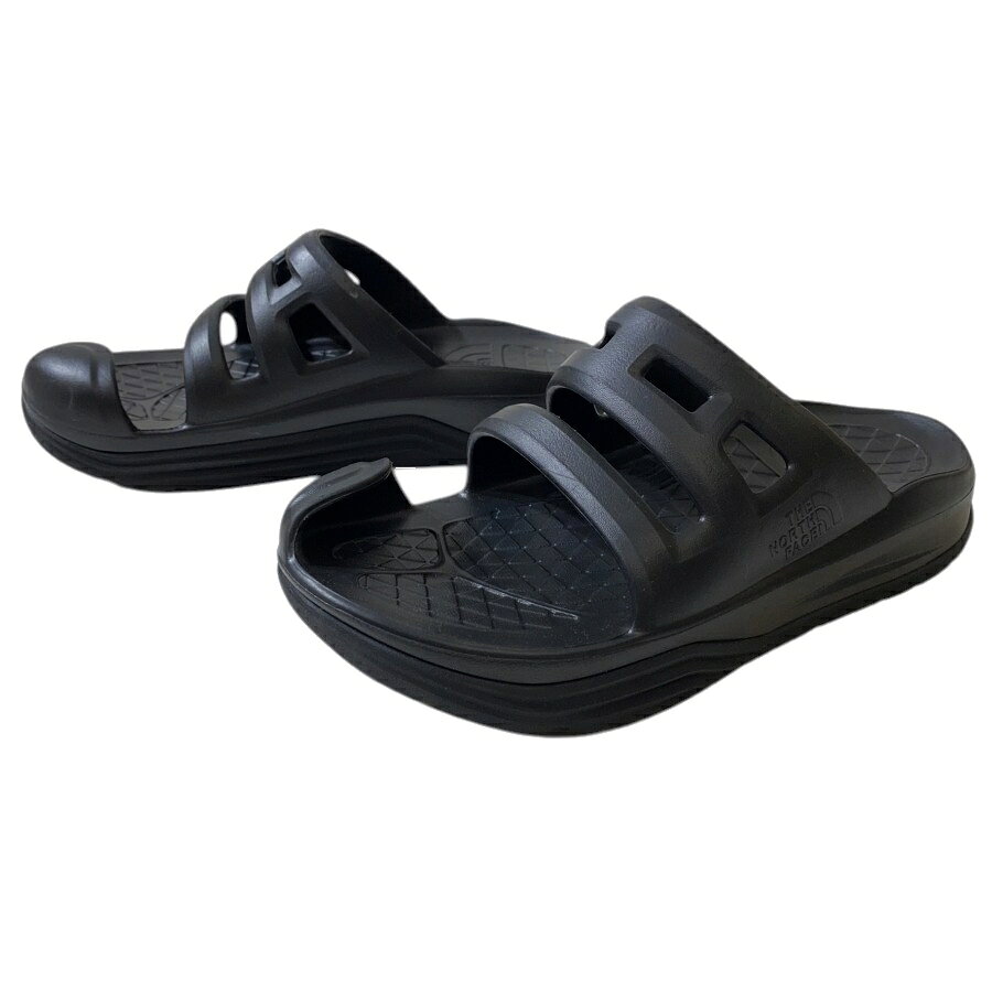 FASHION SELECT SHOP クローラーの【中古】【新古品・未使用品】THE NORTH FACE ノースフェイス RE-Active Slide リ アクティブ スライド サンダル スポーツサンダル アウトドア キャンプ ユニセックス NF52450 KK TNFブラック US7-25cm▲020▼60803m03｜アングル3