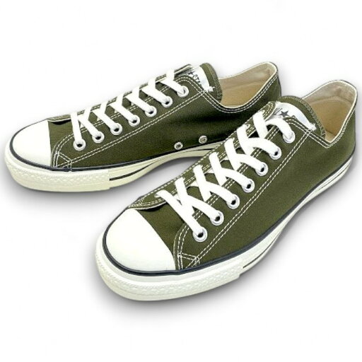 【中古】【新古品・未使用品】CONVERSE コンバース 日本製 オールスター ALL STAR CANVAS AS J OX キャンバス ローカット スニーカー シューズ 定1.4万 KHAKI 28▲028▼50807r02 【中古】【新古品・未使用品】CONVERSE コンバース 日本製 オールスター ALL STAR CANVAS AS J OX キャンバス ローカット スニーカー シューズ 定1.4万 KHAKI 28▲028▼50807r02