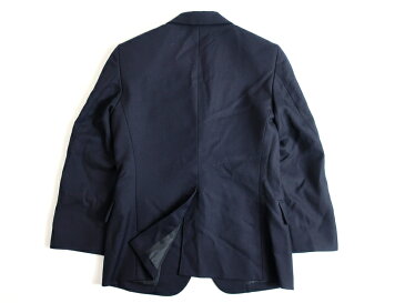 中古 POLO Ralph Lauren ポロ ラルフローレン 金ボタン 2B ウール ブレザー テーラードジャケット 紺ブレ 140 紺▲020▼90806m01