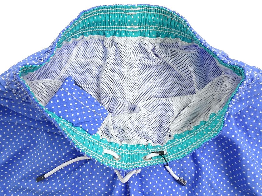 HACKETT LONDON ハケット ロンドン POLKA DOT 水陸両用 ポルカドット サーフパンツ ボードショーツ ショートパンツ 水着 トランクス HM800634 定1.2万 COBALT S▲008▼30707m04