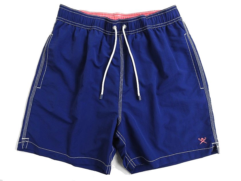 HACKETT LONDON ハケット ロンドン SOLID VOLLEY 水陸両用 無地 ナイロン サーフパンツ ボードショーツ ショートパンツ 水着 トランクス HM800818 定1.2万 NAVY S▲008▼30710m18
