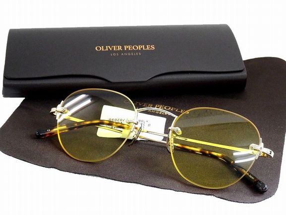 OLIVER PEOPLES オリバーピープルズ 日本製 WHEDON SUN レジェンドモデル ヴィンテージフレーム リムレス カラーレンズ サングラス メガネ 眼鏡 定4.7万 G▲073▼20704m06