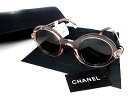 CHANEL シャネル イタリア製 5441-A 透かしロゴ ラウンド サングラス アイウェア メガネ 眼鏡 0CH5441A 定5.5万 1689S6▲132▼20804m13