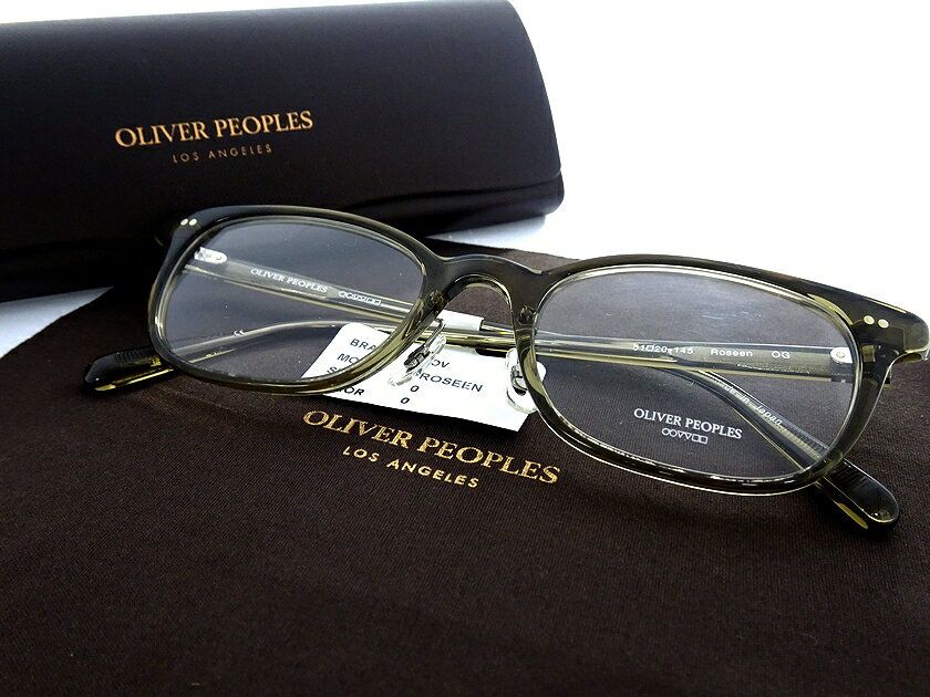 オリバーピープルズ メガネ メンズ OLIVER PEOPLES オリバーピープルズ 日本製 ROSEEN スクエアウェリントン メガネ メガネフレーム 伊達メガネ 眼鏡 アイウェア 定3.5万 OG▲073▼20805m07