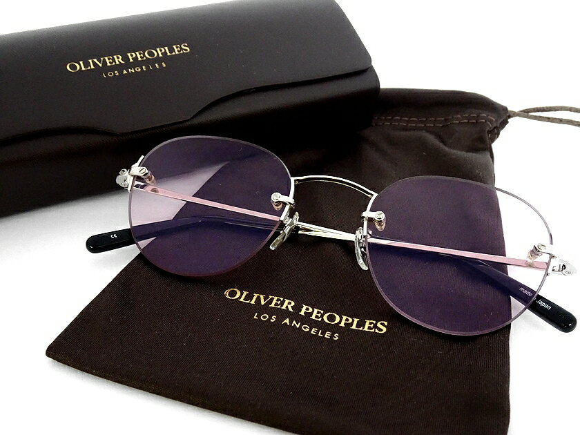 OLIVER PEOPLES オリバーピープルズ 日本製 WHEDON SUN レジェンドモデル ヴィンテージフレーム リムレス カラーレンズ サングラス メガネ 眼鏡 アイウェア 定4.7万 S▲073▼20816m16