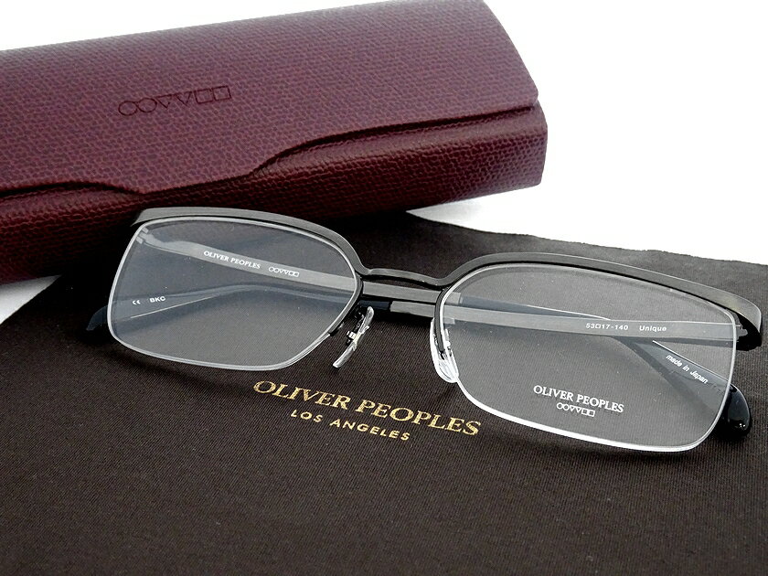 OLIVER PEOPLES オリバーピープルズ 日本製 Unique カールトン メガネフレーム 眼鏡 伊達めがね アイウェア 定3.6万 グレー×ブラック系▲073▼20819m03
