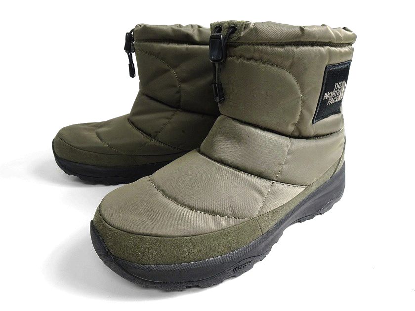 THE NORTH FACE ノースフェイス Nuptse Bootie WP Logo Short TEK WPROOF vibramソール ウォータープルーフ ヌプシ ブーティ ウィンターブーツ ショートブーツ スノーブーツ NF52076 定価1.7万 ニュートープグリーン 27-01 28-02 ユニセックス▲073▼40214m03