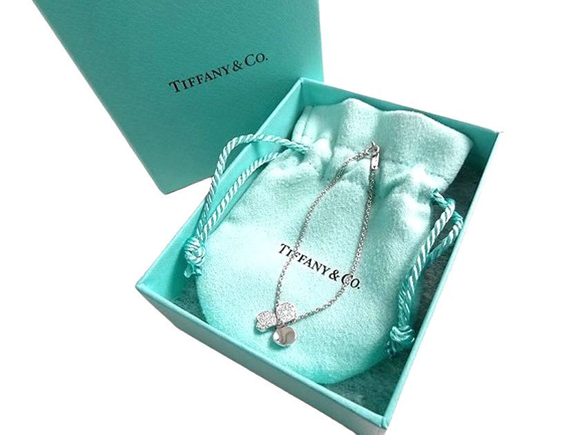 ティファニー ■Tiffany & Co. ティファニー パヴェダイヤモンド PT950 ペーパーフラワー ブレスレット ブレス ジュエリー アクセサリー 箱付き 定32.4万 ▲000▼40422m08_g