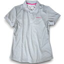 Columbia Sportswear コロンビア スポーツウェア 吸水速乾aerocool 半袖 ポロシャツ カットソー YLG005 グレー×ピンク 85(...