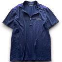 【中古】【新古品・未使用品】Karrimor カリマー CORETECH PERFORMANCE 軽量 メッシュ ハーフジップ ストレッチシャツ ポロシャツ ウェア 1KATSM6509NA レディース ネイビー×パープル 90-01 100-02▲010▼30814h03