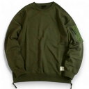 AVIREX アヴィレックス BAGGY FIT CIGAR-POCKET SWEAT SHIRT バギー フィット シガーポケット クルーネック スウェット ...