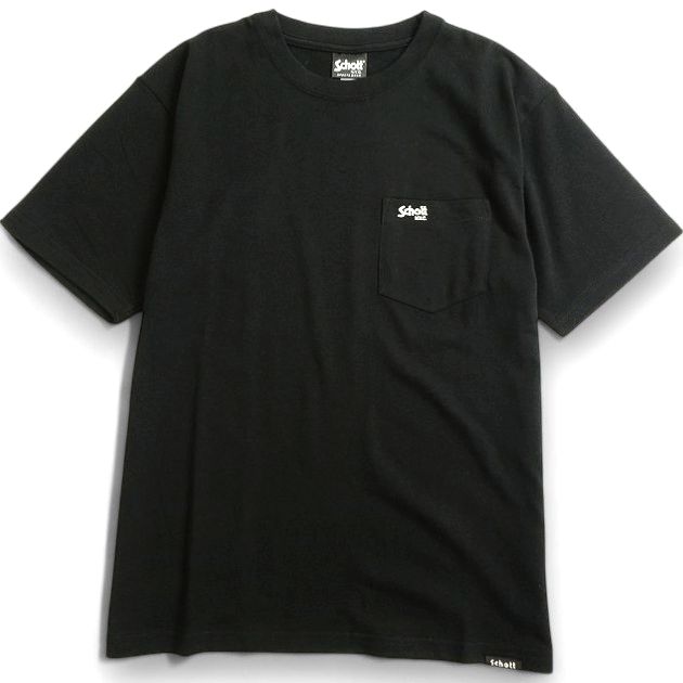 Schott N.Y.C. ショット POCKET T SHIRT 刺繍入り 胸ポケット付き クルー