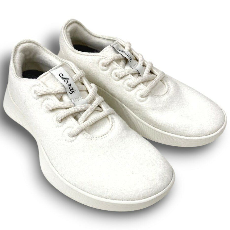 【中古】【新古品・未使用品】Allbirds オールバーズ Wool Runner 2 ウールランナー2 メリノウール スニーカー ランニングシューズ ランシュー 靴 ホワイト 27▲015▼51030m06