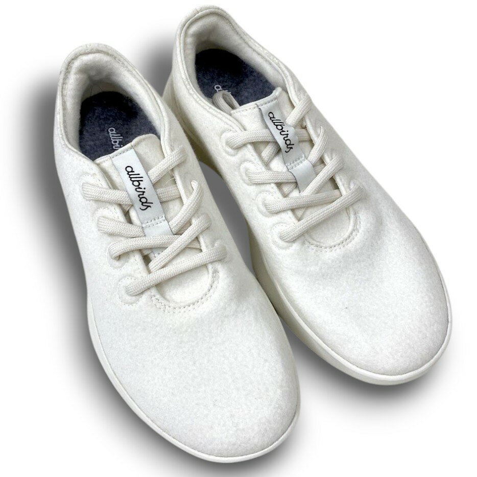 【中古】【新古品・未使用品】Allbirds オールバーズ Wool Runner 2 ウールランナー2 メリノウール スニーカー ランニングシューズ ランシュー 靴 ホワイト 27▲015▼51030m06