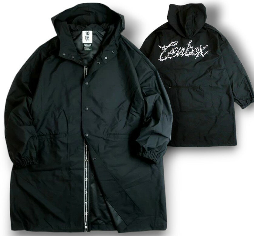 TENBOX 10匣 × MANASTASH テンボックス マナスタッシュ 日本製 MU-TECH 有刺鉄線プリント パッカブル ..