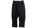 JULIUS ユリウス 7 日本製 CU/CO/LI CLOTH TROUSERS 綿麻 コットンリネン混 タックアップ ラッピングパンツ トラウザーズ パンツ 697PAM3 定4.1万 ブラック 2 ▲095▼30112m07