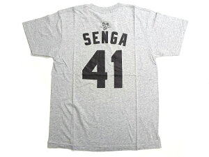 Majestic マジェスティック マイナビ オールスターゲーム2019 パ・リーグ 千賀滉大 背番号41 パシフィック ネーム&ナンバー クルーネック 半袖 Tシャツ カットソー プロ野球 XM01-NPB-9201-GY ライトグレー M-01 L-02 XL-03 ▲010▼30112m28