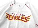 Majestic マジェスティック 東北楽天ゴールデンイーグルス RAKUTEN EAGLES 岡島豪郎 背番号27 HOME プレイヤー レプリカ ユニフォーム Tシャツ 野球 JM08-WHT1-RKT-0034 ホワイト S▲010▼30113m21 3