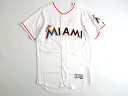 Majestic マジェスティック USA製 MLB メジャーリーグ ベースボール Miami Marlins マイアミマーリンズ Authentic Collection FLEX BAS..