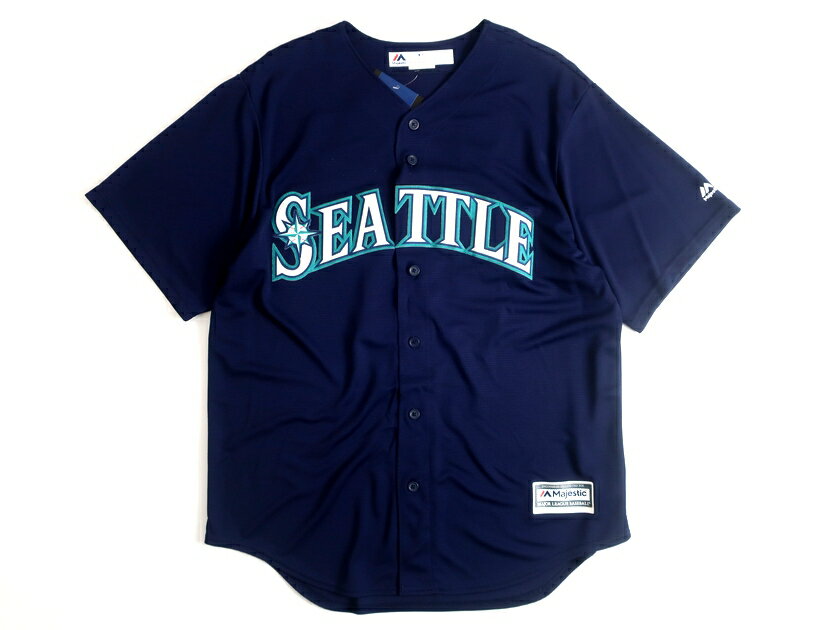 Majestic マジェスティック MLB メジャーリーグ ベースボール SEATTLE MARINERS シアトルマリナーズ COOL BASE ICHIRO イチロー選手 51 Alternate プレイヤー レプリカ ユニフォーム 野球 定1.7万 ネイビー S-01 M-02 L-03 XL-04▲025▼00109k11