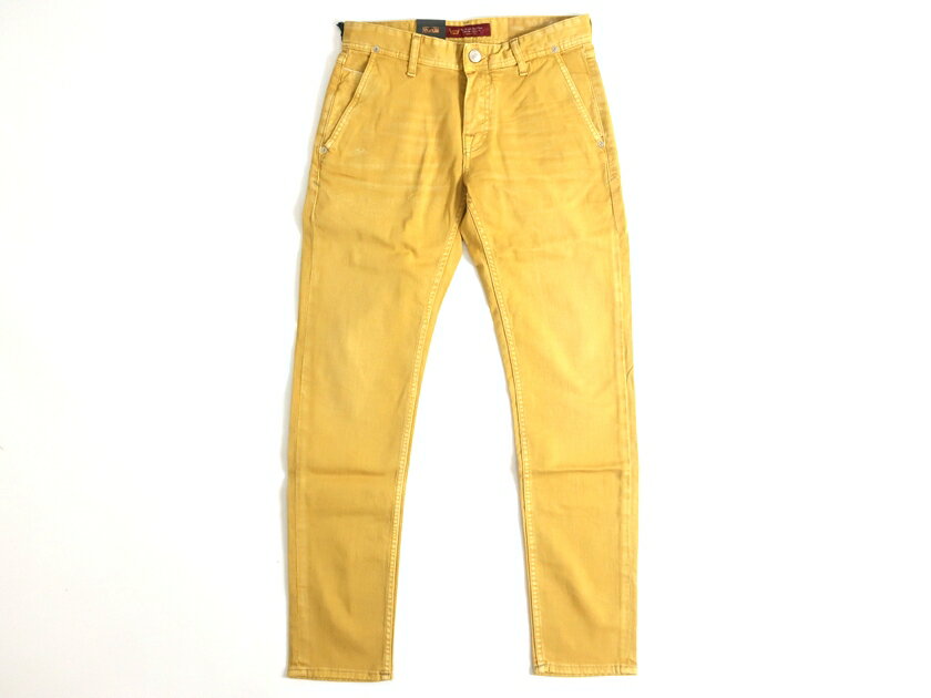 Carelabel ケアレーベル イタリア製 Slack 364 LYRIC 313 Bull Denim 9oz 3/1 Left Hand 製品染め ストレッチ デニムパンツ 定3.3万 マスタード 29-01 30-02 31-03 32-04 33-05▲043▼91231k12