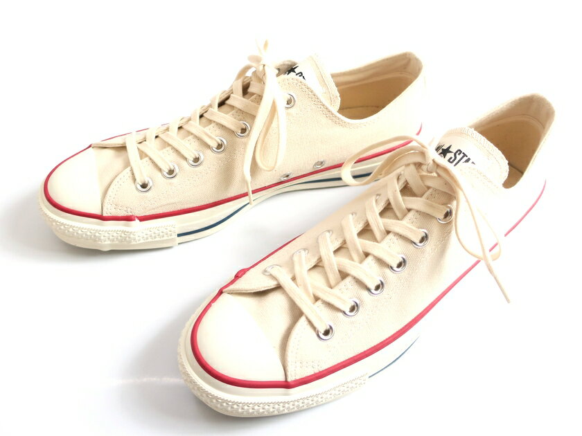 CONVERSE コンバース 日本製 ALL STAR CANVAS AS J OX キャンバス スニーカー シューズ 定1.3万 ナチュラル 22.5-01 23-02 23.5-03 24-04 24.5-05 25-06 25.5-07 26-08 26.5-09 27-10 27.5-11 28-12 29-13▲050▼00313k12