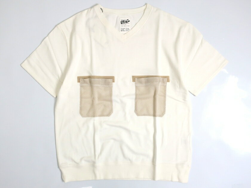 SToL ストル 日本製 Sound Track Of Life Multi Element T-Shirt メッシュポケット Vネック Tシャツ 定..