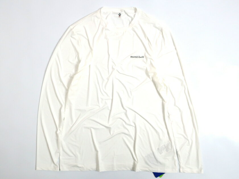 mont-bell モンベル 吸水速乾 COOLMAX クルーネック 長袖 カットソー ロンT 登山 トレッキング ホワイト 95-01 100-02 105-03▲019▼00528k03のサムネイル