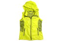 Karrimor カリマー CORE TECH SHIELD 撥水 メッシュ切替 フード付 ジップアップ ベスト ジャケット 登山 トレッキング ライムグリーン レディース 90▲010▼00811k23