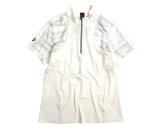 モンベル Tシャツ メンズ mont-bell モンベル 吸水速乾 ice fresh cube ストレッチ ハーフジップ 半袖 Tシャツ カットソー 登山 トレッキング ホワイト S-01 M-02 L-03▲019▼00526k17