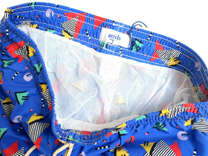 arrels アレルズ LONG SWIM SHORTS BLUE MIAMI VICE × CAMILLE WALALA 総柄 スイムショーツ 水着 定2.1万 パープル系 L▲020▼01013k03