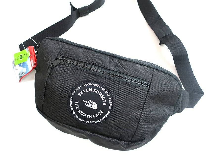THE NORTH FACE ノースフェイス セブンサミット SEVEN SUMMITS SIMPLE HIPSACK ロゴワッペン シンプルヒップサック ウエストポーチ ボディバッグ ブラック▲030▼01014k09
