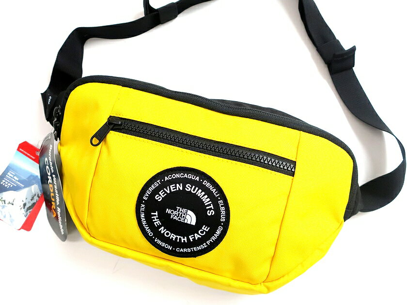 THE NORTH FACE ノースフェイス SEVEN SUMMITS SIMPLE HIPSACK ロゴワッペン シンプルヒップサック ウエストポーチ ボディバッグ イエロー▲030▼01014k10