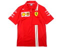 PUMA SCUDERIA FERRARI プーマ フェラーリ ボールドストライプ フラッグプリント 半袖 チーム シャツ 定1.6万 レッド M-01 XL-02▲015▼01116k08