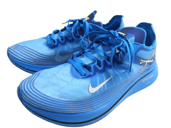 美品 NIKE ナイキ ZOOM FLY SP GYAKUSOU ギャクソウ UNDERCOVER スニーカー ランニングシューズ 定2万 ブルー 29▲050▼10126k01