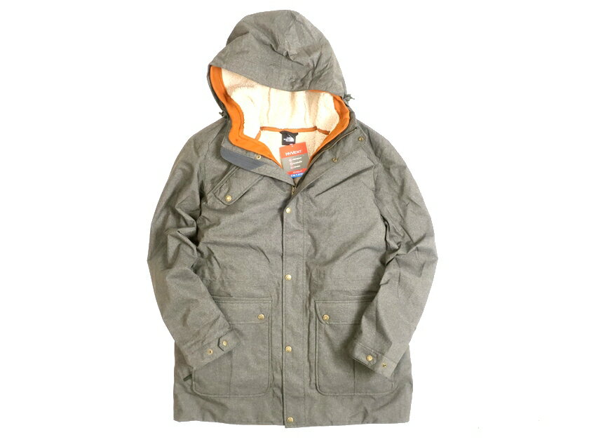 【楽天SPセール特価！！】THE NORTH FACE ノースフェイス HYVENT搭載 裏ボアフリースライナー 3way ジャケット ブルゾン 定3.4万 グレー 110(2XL)▲106▼10223k06