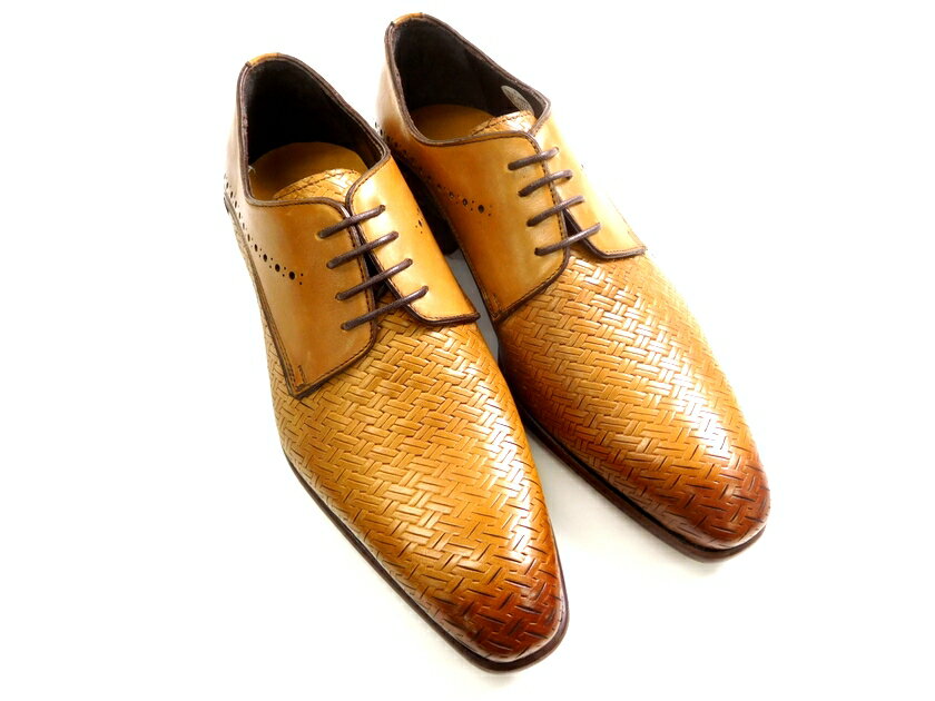 madras by CangianoDAL1943 マドラス カンジアーノ イタリア製 マッケイ製法 本革 外羽根 イントレ型押し メダリオン レザー ビジネスシューズ 革靴 M9252 定3.8万 ブラウン 39-01 44-02 45-03▲032▼10315k25