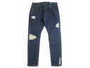 DIESEL ディーゼル KROOLEY-NE Sweat Jeans JOGG ダメージ ウォッシュ加工 ストレッチ ジョグデニムパンツ 定2.5万 インディゴ W30-01 W32-02▲123▼10323k13