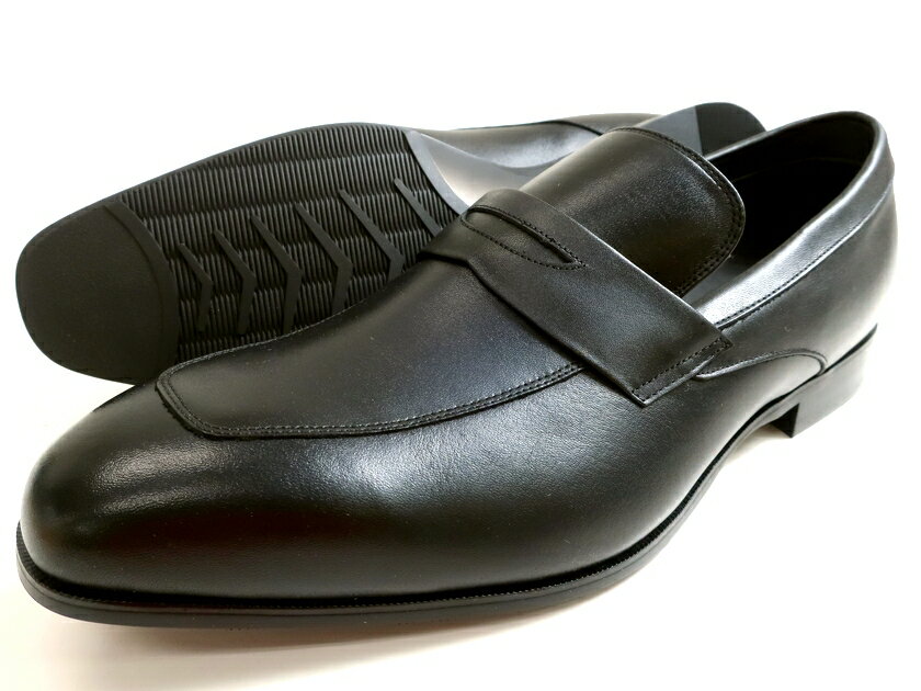 MODELLO モデロ Madras マドラス 日本製 本革 レザー コインローファー スリッポン 革靴 定価2万 DMK9206T ブラック 23-01 23.5-02 24-03 29-04 30-05▲032▼10409k09