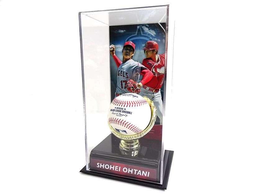 MLB Rawlings 公式球 ボール付 Los Angeles Angels ロサンゼルス エンゼルス Shohei Ohtani 大谷翔平 17 Gold Glove Display Case Fanatics Authentic ゴールドグローブ ボールディスプレイ ROMLB6 210627itm02▲100▼10806k14