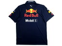 PUMA プーマ 2021SS Red Bull Racing レッドブルコレクション DRYCELL IGNITEグラフィック 半袖 ポロシャツ 763111 定1.3万 ネイビー XS-01 S-02 M-03 L-04▲030▼11005k05