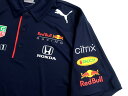 PUMA プーマ 2021SS Red Bull Racing レッドブルコレクション DRYCELL IGNITEグラフィック 半袖 ポロシャツ 763111 定1.3万 ネイビー XS-01 S-02 M-03 L-04▲030▼11005k05