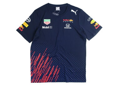 PUMA プーマ Red Bull Racing レッドブルコレクション RBR チーム Tシャツ 763112 ネイビー XS S M▲005▼11221k18