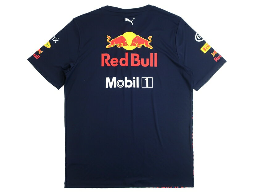 PUMA プーマ Red Bull Racing レッドブルコレクション RBR チーム Tシャツ 763112 ネイビー XS S M▲005▼11221k18