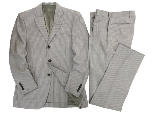 GIVERDYE best selection ジバルディ 日本製 ウール モヘヤ混 ピンストライプ 3B 1タック シングルスーツ ジャケット スラックスパンツ 188A0864 ライトグレー AM▲050▼20105k05 GIVERDYE best selection ジバルディ 日本製 ウール モヘヤ混 ピンストライプ 3B 1タック シングルスーツ ジャケット スラックスパンツ 188A0864 ライトグレー AM▲050▼20105k05