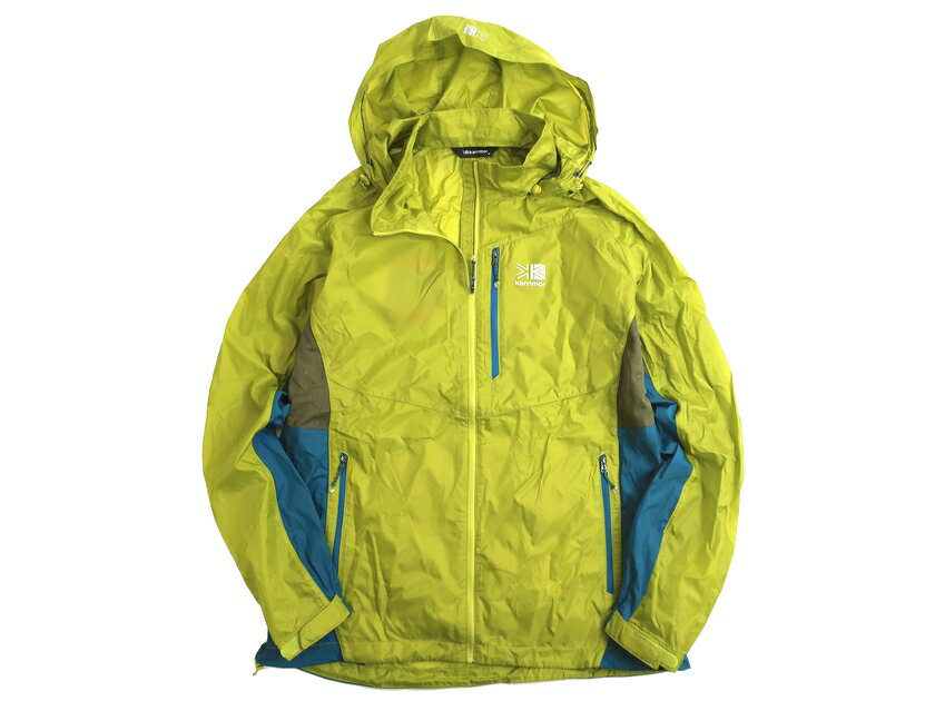 Karrimor カリマー 軽量 撥水 CORETECH SHIELD ナイロン メッシュ切替 フード付 ジップアップ ジャケット 登山 トレッキング 1KAJPM50030G オリーブグリーン 95-01 100-02 105-03 110-04 010 2…