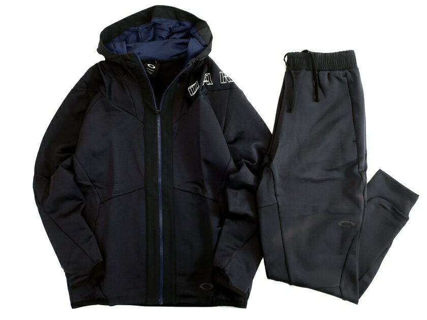 OAKLEY オークリー PERFORMANCE FIT 3RD-G ZERO SYNCHRONISM JACKET PANTS hydrolix 吸汗速乾 4WAYストレッチ ジップアップ フーデッド ジャケット パンツ セットアップ 434381JP/422568JP 定2万 ブラック M▲055▼20202k16