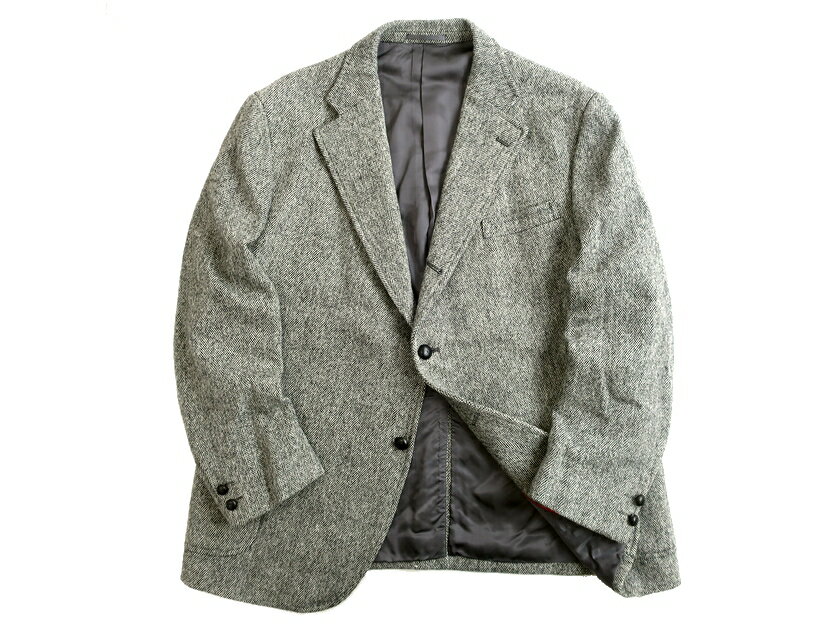 J PRESS Jプレス Lovat スコットランド製生地使用 ウールツイード 段返り3B 胡桃ボタン テーラードジャケット ブレザー BROVHW0944 定7.9万 グレー F3▲144▼20207k17
