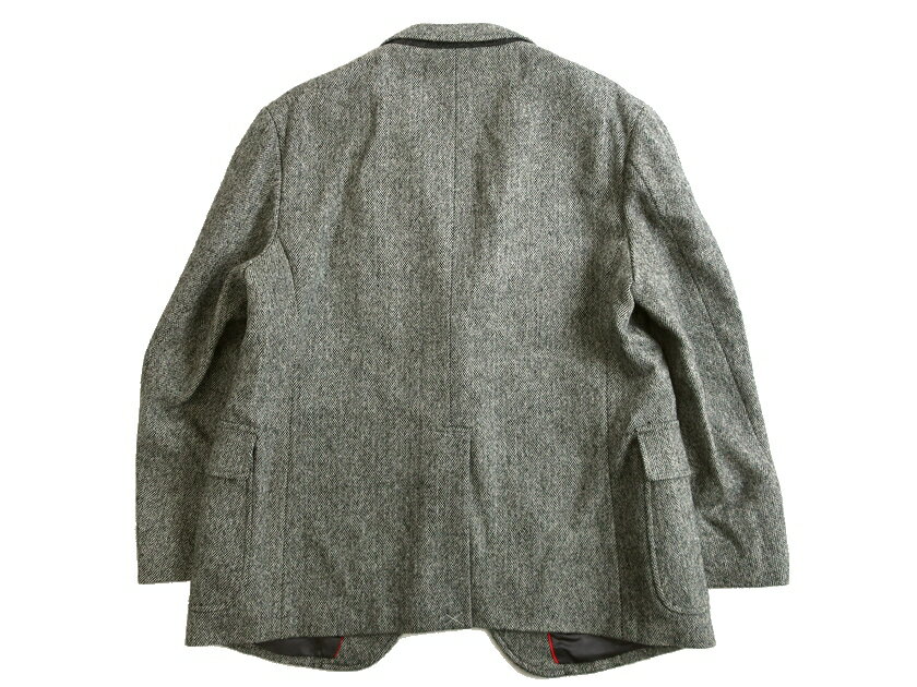 J PRESS Jプレス Lovat スコットランド製生地使用 ウールツイード 段返り3B 胡桃ボタン テーラードジャケット ブレザー BROVHW0944 定7.9万 グレー F3▲144▼20207k17