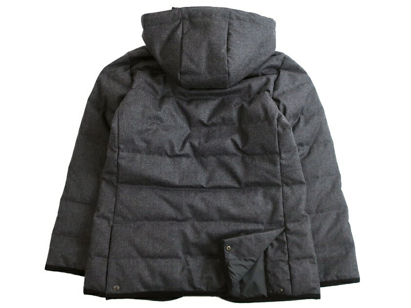 TRADITIONAL WEATHERWEAR トラディショナル ウェザーウェア MACKINTOSH社 WAVERLY DOWN PARKA ウールサキソニー コーデュロイパイピング フーデッド キルティング ダウンジャケット G192APDCO0104DX 定8.5万 チャコール 38▲250▼20225k03